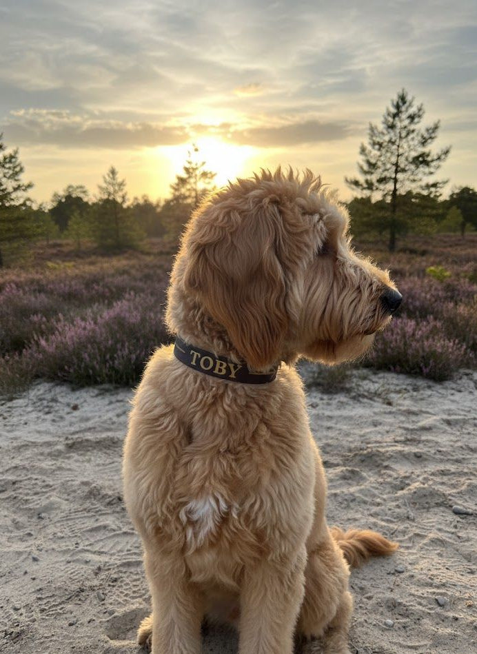 Halsband 25mm met personalisatie 